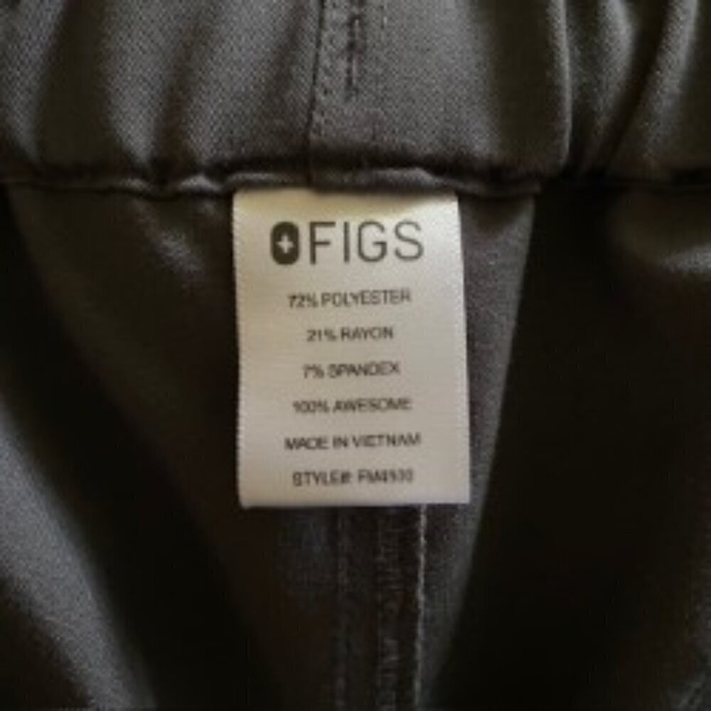 Figs Pisco Grey Basic Scrub Pants Large - image 2